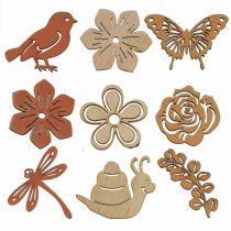 Artikel Spred dekoration blomster dyr blanding sommerdekoration B3–4cm 72 stk