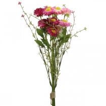 Rhodanthe pink-pink, silkeblomster, kunstig plante, bundt halmblomster L46cm
