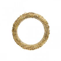 Halmkrans 25/4cm 10 stk