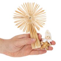 Artikel Stråstjernesæt juletræspynt figurer og stjerner 35 stk.
