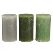 Artikel Søjlelys ensfarvede 3 farver grøn 70×120mm 12 stk