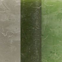 Artikel Søjlelys ensfarvede 3 farver grøn 70×80mm 12 stk
