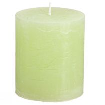Artikel Søjlelys ensfarvede lys limegrøn 70×80mm 4 stk