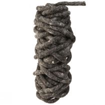 Artikel Stylo filtsnor fåreuld rullet grå 10mm 15m