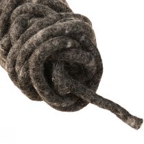 Artikel Stylo filtsnor fåreuld rullet grå 10mm 15m