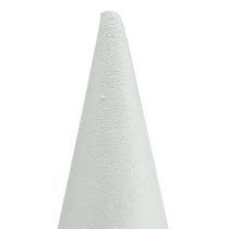 Artikel Styrofoam kegle hvid 14cm x 7cm 10stk