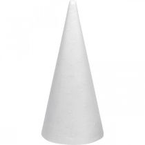 Artikel Styrofoam kegler hvid 26cm x12cm 5 stk