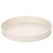 Artikel Rund dekorativ bakke til boligtilbehør, 20 cm