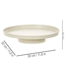 Artikel Dekorativ bakke 30 cm metalunderkop til plantedekoration