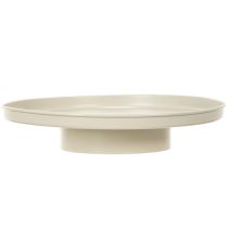 Artikel Dekorativ bakke 30 cm metalunderkop til plantedekoration