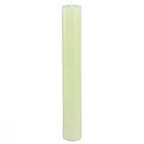 Artikel Bordlys limegrønne lys ensfarvet 34x240mm 4 stk