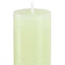 Artikel Bordlys limegrønne lys ensfarvet 34x240mm 4 stk