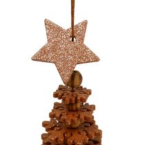 Artikel Juletræ at hænge, julepynt, juletræspynt kobber H12cm 29cm