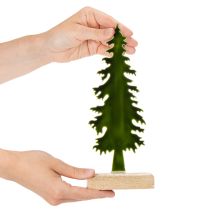 Artikel Dekorativt juletræ på træfod, 26 cm
