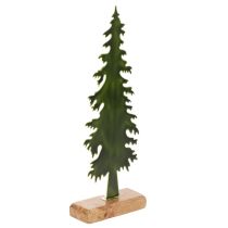 Artikel Dekorativ juletræsfigur med træbase, 36 cm
