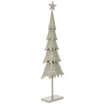 Artikel Dekorativt juletræ på fod med stjerne, festlig borddekoration, 74 cm