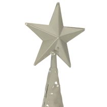 Artikel Dekorativt juletræ på fod med stjerne, festlig borddekoration, 74 cm
