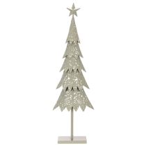 Artikel Dekorativt juletræ på fod med stjerne, festlig borddekoration, 74 cm