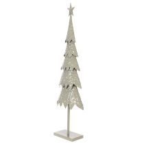 Artikel Dekorativt juletræ på fod med stjerne, festlig borddekoration, 74 cm