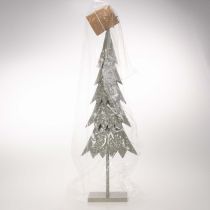 Artikel Dekorativt juletræ på fod med stjerne, festlig borddekoration, 74 cm