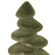 Artikel Juletræsbordpynt med flockede grantræer grøn 16,5 cm 4 stk.