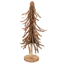 Artikel Juletræ lavet af pilegrene på en træbase, 48 cm
