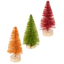Artikel Kunstigt juletræ med træfod, lille, 16 cm, 6 stk.