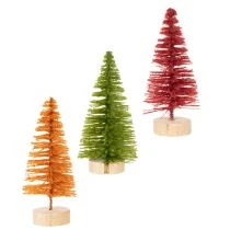 Artikel Kunstigt juletræ med træfod, lille, 16 cm, 6 stk.