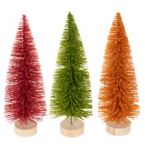 Artikel Kunstigt juletræ, dekorativt træ til borddekoration, 31 cm, 3 stk.