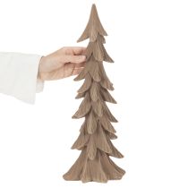 Artikel Lille flokformet dekorativt juletræ, borddekoration, 44 cm