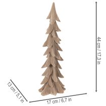 Artikel Lille flokformet dekorativt juletræ, borddekoration, 44 cm