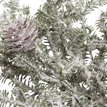 Artikel Granguirlande med kogler vinterdekoration frosthvid L145cm