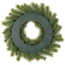 Artikel Kunstig grangrenkrans med kogler til dør eller bord, 30 cm