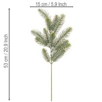 Artikel Kunstig grangren, festlig vinduesdekoration, 50 cm, 3 stk.