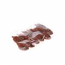 Artikel Dekorative kogler flokkede Rooibos 9,5cm/8cm 12 stk