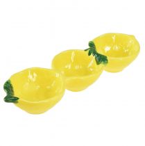 Tapas skåle keramisk citron bordpynt 28,5cm H4cm