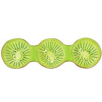 Artikel Keramisk skål med kiwi-motiv, sommerdekoration til stilfuld servering af tapas og snacks, 30 cm