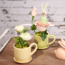 Artikel Kaffekop, dekorativ borddekoration til et stilfuldt rumdesign med planter, 11 cm, 3 stk.
