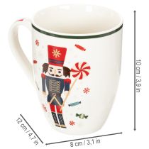 Artikel Julekrus med motiv af nøddeknækker og slikkepind, 10 cm, 2 stk.