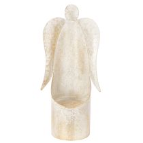 Artikel Englefigur lysestage, guld, til borddekoration, 50 cm
