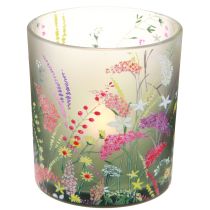 Artikel Fyrfadsstage glas forårssommerblomster H8cm 6 stk