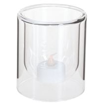 Artikel Fyrfadsstage Glas Rund Lanterne Klar Ø8,5cm 4 stk