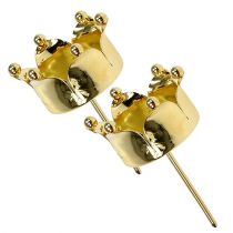 Artikel Fyrfadslysholder kronguld Ø4,8cm 4stk