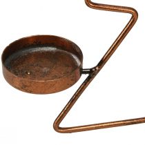 Artikel Fyrfadsstage juletræ bordpynt bronze Ø27cm H38cm