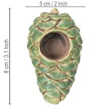 Artikel Fyrfadsstage med koglemotiv, 8 cm, 3 stk.