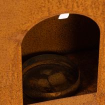 Artikel Julefyrfadsstage, rusten metalstage, hjort, 45x14cm