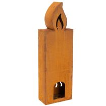 Artikel Julefyrfadsstage, rusten metalstage, hjort, 45x14cm