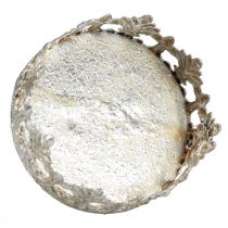 Artikel Fyrfadsstage med glas til tilslutning af vintage sølv Ø5,5cm H8cm 4stk