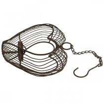 Artikel Fyrfadsstage metal hængende dekoration rust dekoration hjerte 22×7×20cm