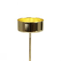 Artikel Fyrfadsstage til stik i guld fyrfadsstage Advent Ø4cm 8 stk